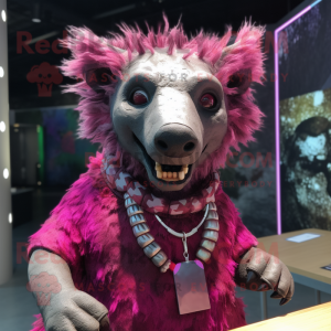 Magenta Hyena mascotte...