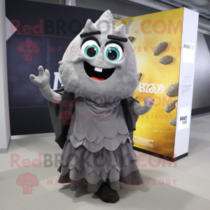 Grå Nachos maskot kostume...