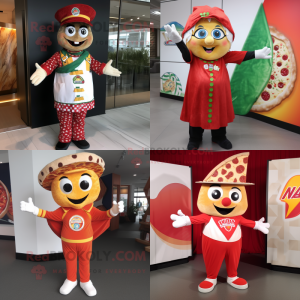  pizza slice mascotte...