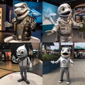 Sølv Ceviche maskot kostume...
