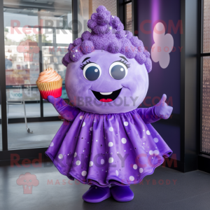 Purple Cupcake mascotte...