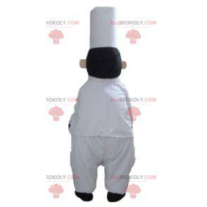 Chefkoch-Maskottchen mit Kochmütze und Schnurrbart -