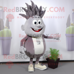 Gray Onion maskot drakt...