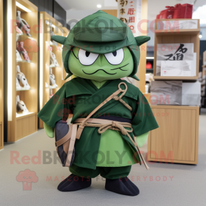 Forest Green Samurai maskot...