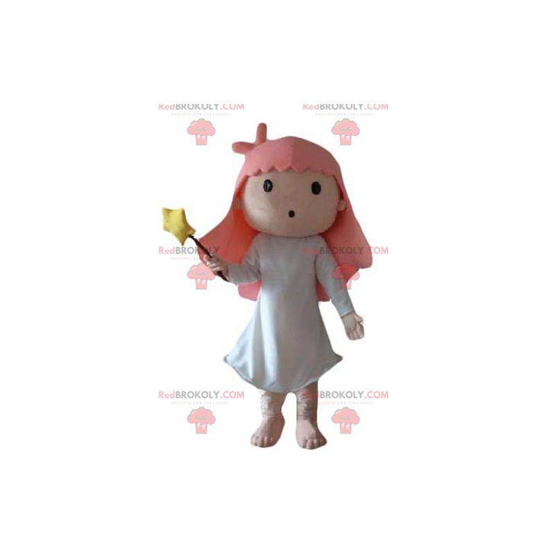 Mascote da menina fada mágica - Redbrokoly.com