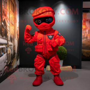 Red Commando mascotte...