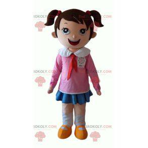 Pequena mascote de colegial muito sorridente - Redbrokoly.com