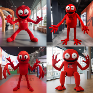 Red Spider maskot kostume...