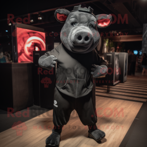 Black Pig mascotte kostuum...