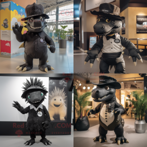 Black Stegosaurus mascotte...