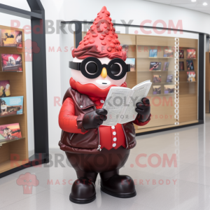 Rode ijshoorntje mascotte...