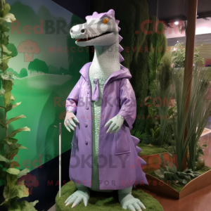 Lavendel krokodil mascotte...