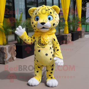 Citrongul Leopard maskot...