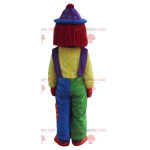 Zeer lachende mascotte veelkleurige clown - Redbrokoly.com