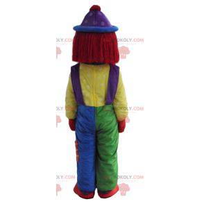 Very smiling multicolored clown mascot - Redbrokoly.com