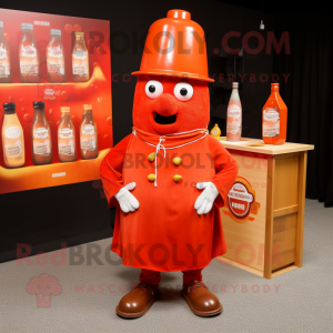 Orange flaske med ketchup...
