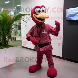 Maroon Flamingo mascotte...