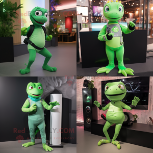 Green Lizard maskot kostyme...