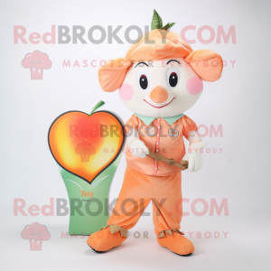 Peach arrow of love maskot...