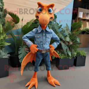 Orange Pterodactyl maskot...