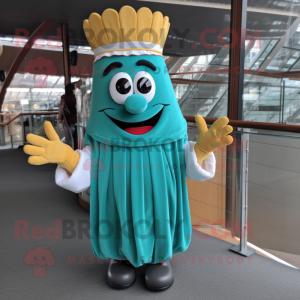 Teal frietjes mascotte...