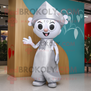 Silver pil av kärlek maskot...