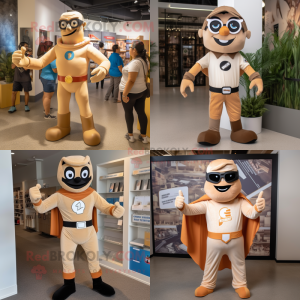 Tan Superhero mascotte...