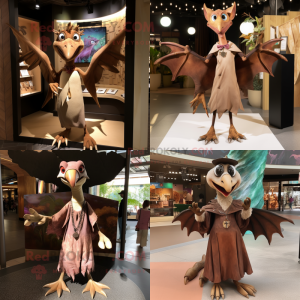 Brown Pterodactyl mascotte...