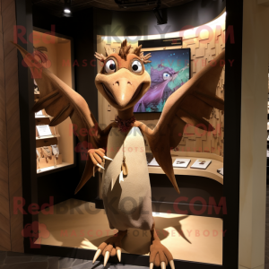 Brown Pterodactyl mascotte...