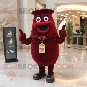 Maroon Pepper maskot...