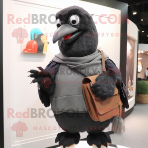 Black Pigeon maskot kostyme...
