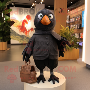 Black Pigeon maskot kostyme...