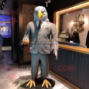 Silver Bald Eagle mascotte...