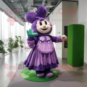 Purple Four Leaf Clover...
