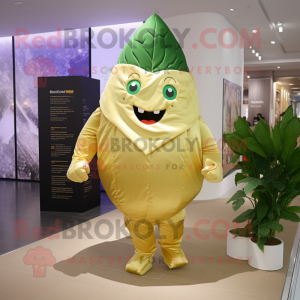 Gold Cabbage leaf maskot...