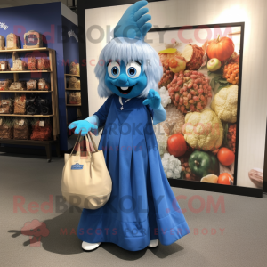 Blue Onion mascotte kostuum...
