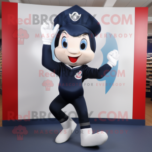 Navy Acrobat maskot kostume...