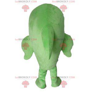 Mascot gran pez delfín verde y blanco - Redbrokoly.com