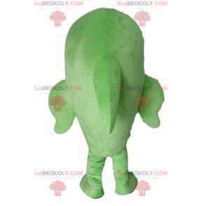 Mascot big green and white dolphin fish - Redbrokoly.com