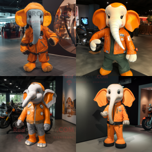 Orange Elephant mascotte...