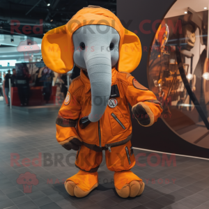 Orange Elephant mascotte...