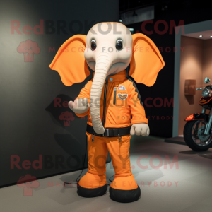 Orange Elephant mascotte...