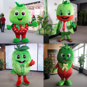 Green Strawberry mascotte...