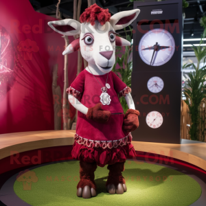 Maroon Goat mascotte...