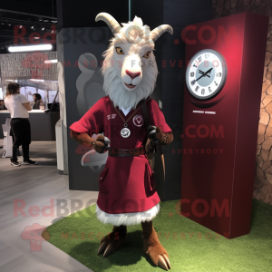 Maroon Goat mascotte...