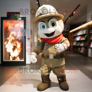 Olive fire fighter maskot...