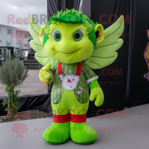 Limegrøn Amor maskot...
