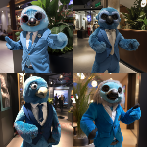 Blue Sloth mascotte kostuum...