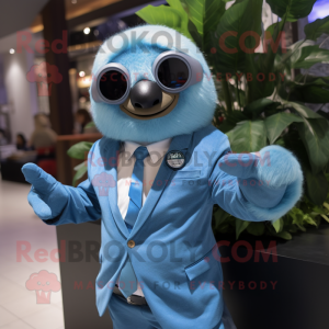 Blue Sloth mascotte kostuum...