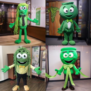 Zielony kostium maskotki...